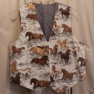 Horse Print Vest